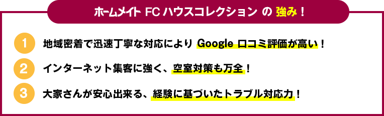 ハウスコレクションの強み